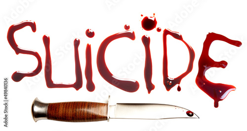 Photo: Suicide and blood Suicide and blood