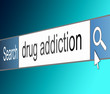 Drug addiction concept.