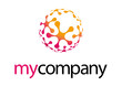 Logo sferico colorato energia