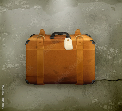 Vector: Baggage, old-style vector Baggage, old-style vector