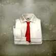 Vector: White Dress shirt, old-style White Dress shirt, old-style