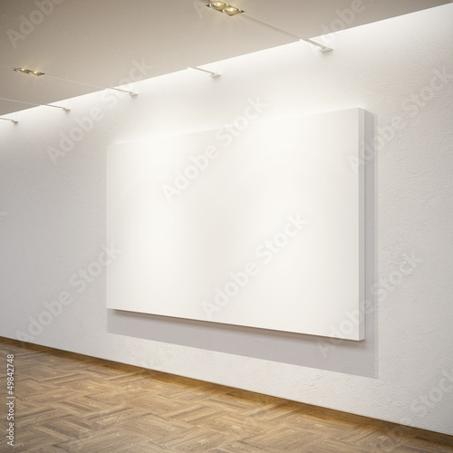 Illustration: blank picture in the gallery blank picture in the gallery
