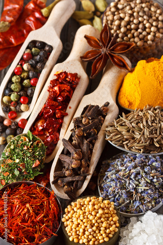 Photo: Spices and herbs. Spices and herbs.