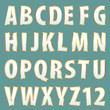 white golden font