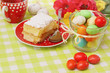 easter decoration on the table