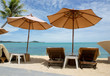 Chairs and umbrella