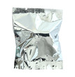Foil package isolated on white background with clipping path