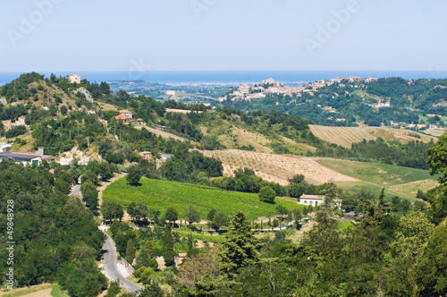 Photo: View of Santarcangelo di Romagna. Emilia-Romagna. Italy. View of Santarcangelo di Romagna. Emilia-Romagna. Italy.