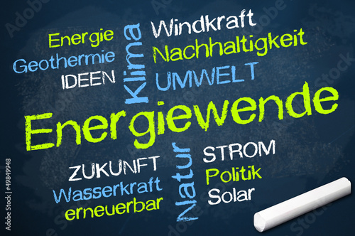 Photo: Kreidetafel mit Energiewende Kreidetafel mit Energiewende