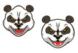 Angry panda bear