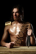 Art photo of man with bread beard