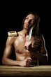 Art photo of man with bread beard