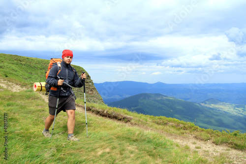 Photo: Summer hiking in the mountains. Summer hiking in the mountains.