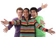 Ecstatic young men