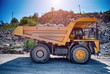 heavy building bulldozer quarry,car