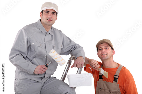 Photo: Decorating duo Decorating duo