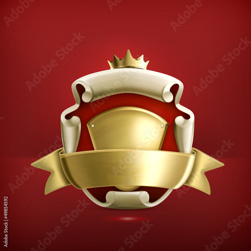 Vector: Abstract ancient coat of arms Abstract ancient coat of arms