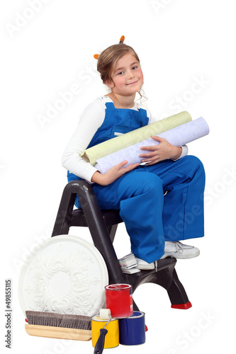Photo: Little girl posing wallpaper. Little girl posing wallpaper.