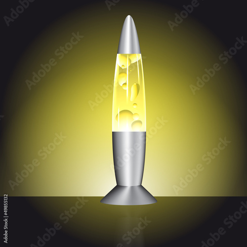 Vector: lamp lave yellow lamp lave yellow