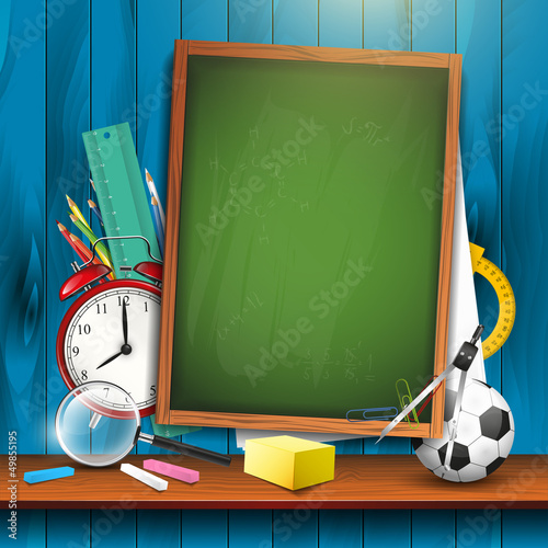Vector: Back to school - vector background with copyspace Back to school - vector background with copyspace