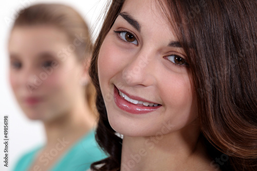 Photo: teenage girl smiling teenage girl smiling