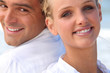Photo: Faces of couple Faces of couple