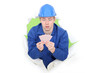 Builder amazed by the card he's been dealt
