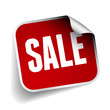 Sale sticker with rounded corner