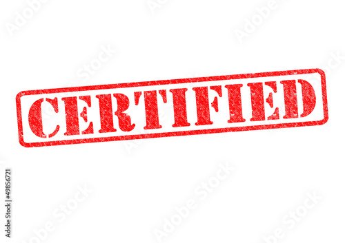 Illustration: CERTIFIED Stamp CERTIFIED Stamp