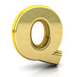 3d rendering of the letter q