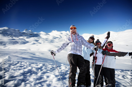 Photo: teenagers on a ski vacation teenagers on a ski vacation
