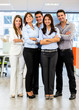 Confident business group