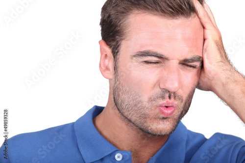 Photo: Man with headache Man with headache