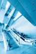 Escalator in modern interior toned Escalator in modern interior toned