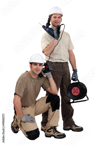 Photo: Tradesmen with their tools Tradesmen with their tools