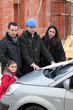 Photo: Architect at construction site with clients Architect at construction site with clients