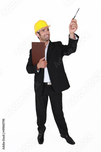 Photo: A happy inspector at work A happy inspector at work
