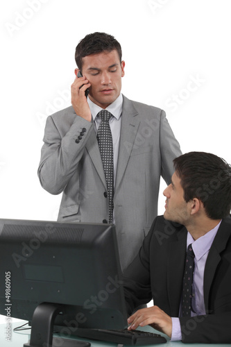 Photo: Two male business partners Two male business partners