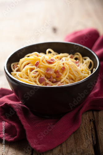 Photo: spaghetti carbonara spaghetti carbonara