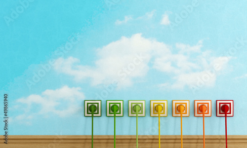 Illustration: Energy efficiency concept Energy efficiency concept