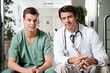 Medical Coworkers Sitting Together