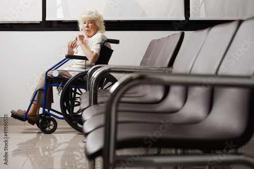 Photo: Senior Woman On Wheelchair Senior Woman On Wheelchair