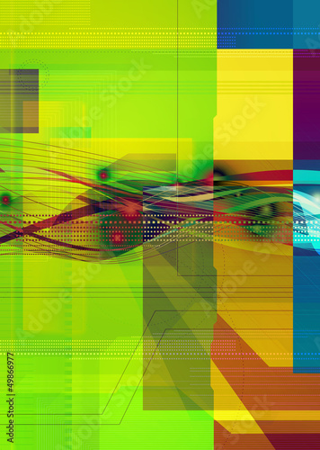 Illustration: digital abstract brochure design digital abstract brochure design