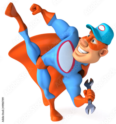 Illustration: Super mechanic Super mechanic