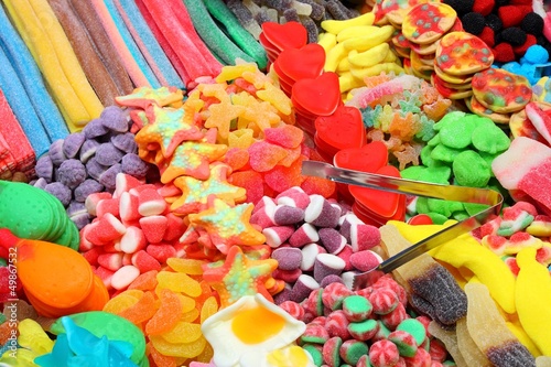 Photo: Confectionery shop - Boqueria in Barcelona, Spain Confectionery shop - Boqueria in Barcelona, Spain