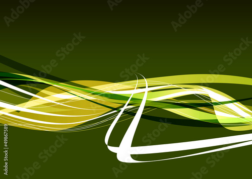 Illustration: green waves green waves