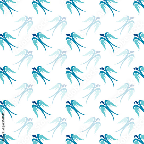 Vector: Seamless wallpaper hirondelle . Vector illustration Seamless wallpaper hirondelle . Vector illustration