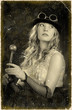 Portrait of a Girl. Processing retro.