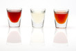 colorful shot drinks