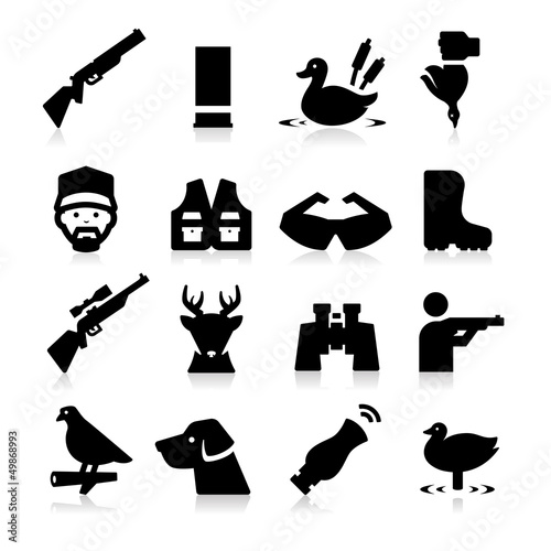 Vector: Hunting Icons Hunting Icons